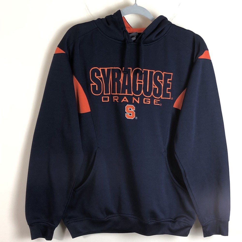 Vintage Syracuse Orange Pro Line Hoodie Sweatshirt Mens Sz M Navy Orange